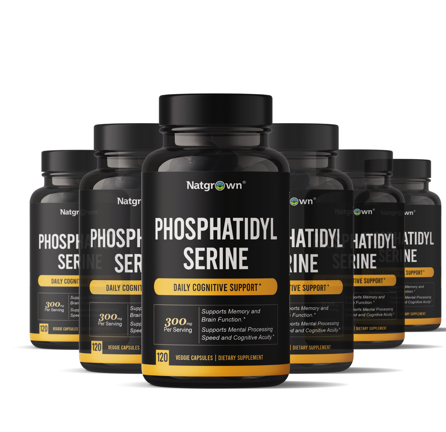 Natgrown PhosphatidylSerine 300mg - Daily Cognitive Support - 120ct