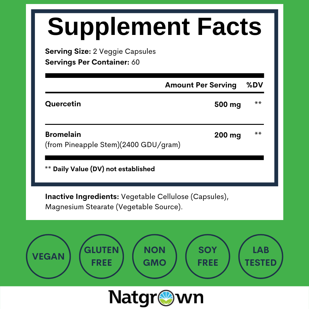 Quercetin with Bromelain