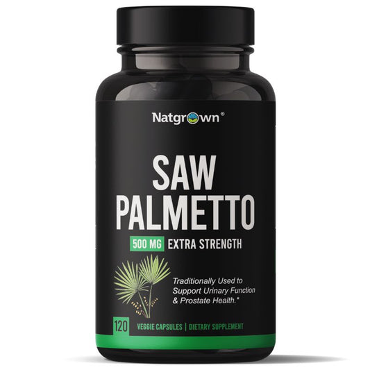 Natgrown Saw Palmetto (120 ct) - Supports Prostate & Urinary Health 